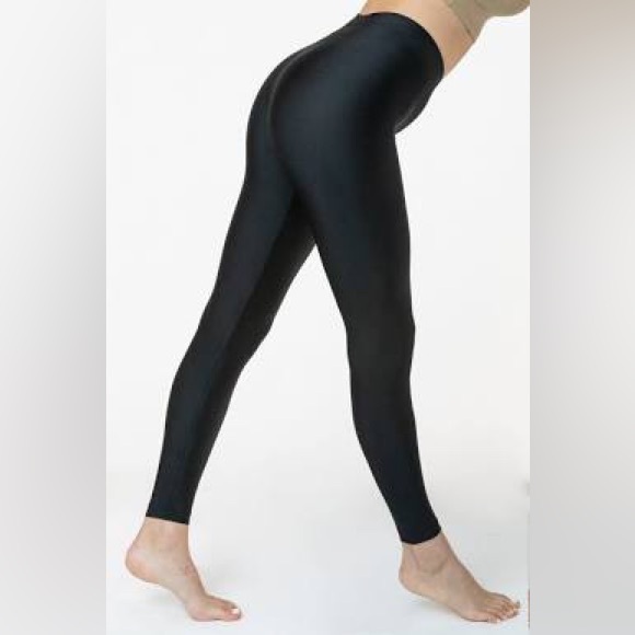 American Apparel Shiny Nylon Tricot Leggings
Black Sz S Retail $34 - Picture 1 of 4